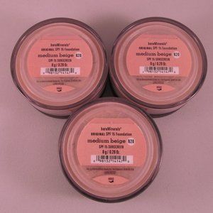 #NWT bareMinerals SPF15 Original Foundation Medium Beige N20 8g/0.28oz  Lot of 3